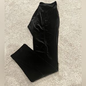 White House Black Market Black Velvet Leggings